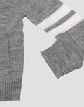 Little M Rajut List Dua Putih Sweater Bayi