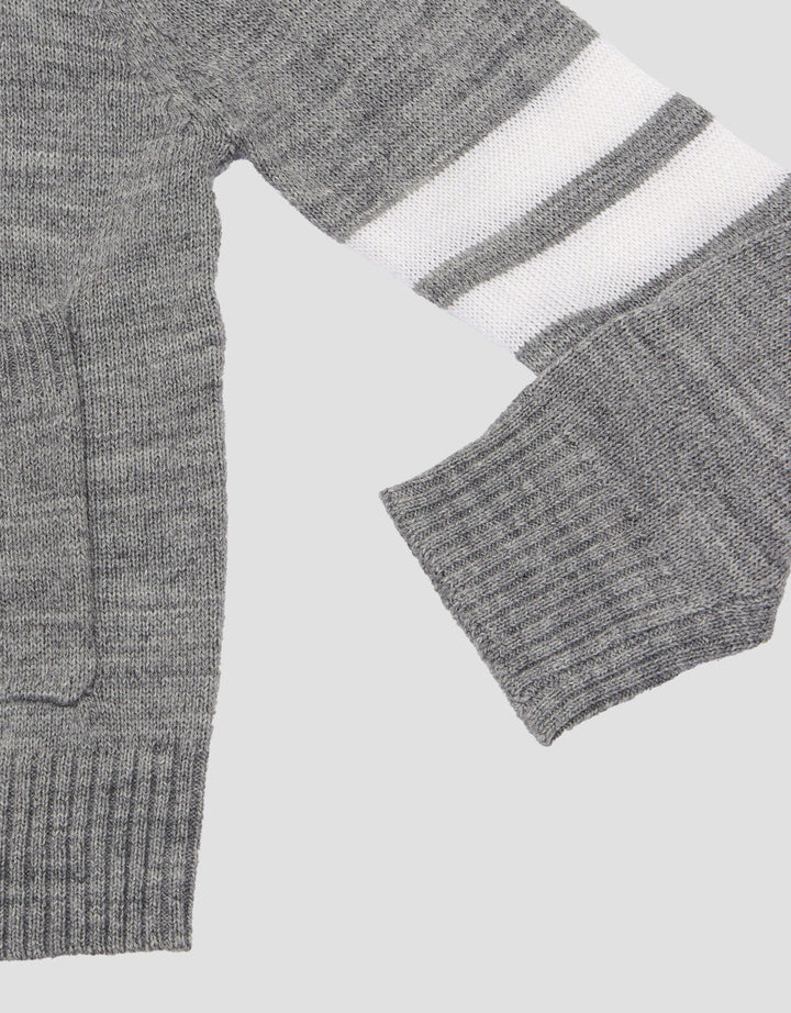 Little M Rajut List Dua Putih Sweater Bayi