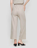 Nevada Sueding Knit Wide Leg Celana Panjang Wanita
