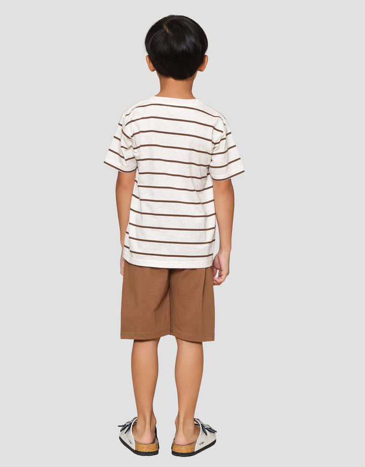 Little M Stripe A Bear Pakaian Setelan Anak Laki-laki