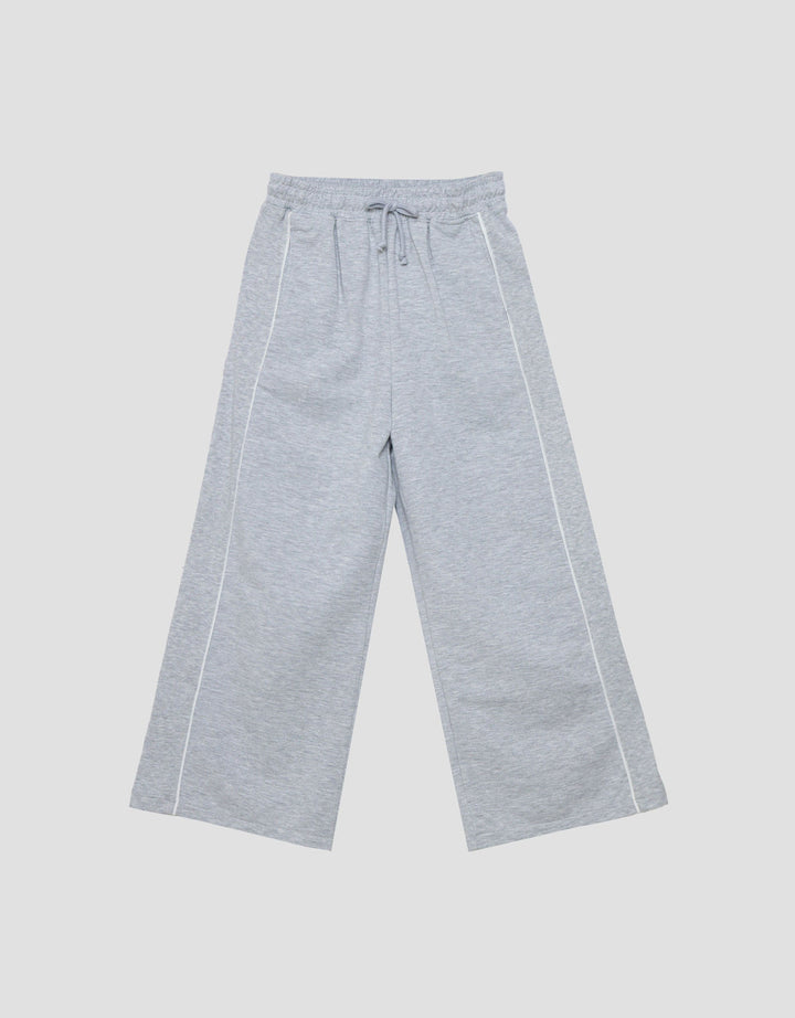 Nevada Knit Wide Leg Stripe Celana Anak Perempuan