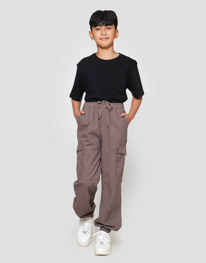 Nevada Non Stretch Karet Pocket Celana Jogger Anak Laki-laki