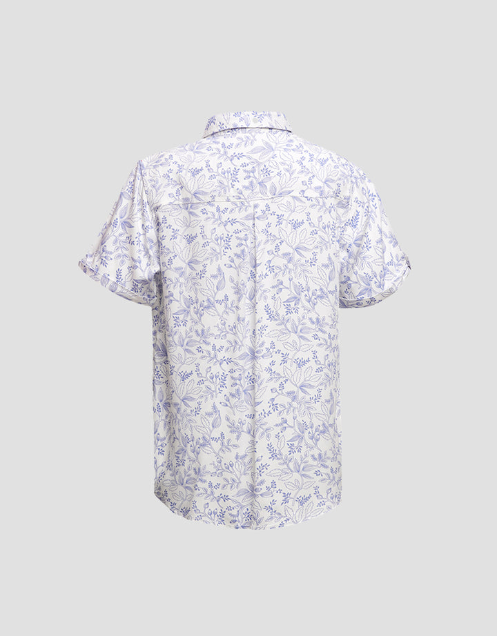 Pito Dito Floral Print Kemeja Anak Laki-laki