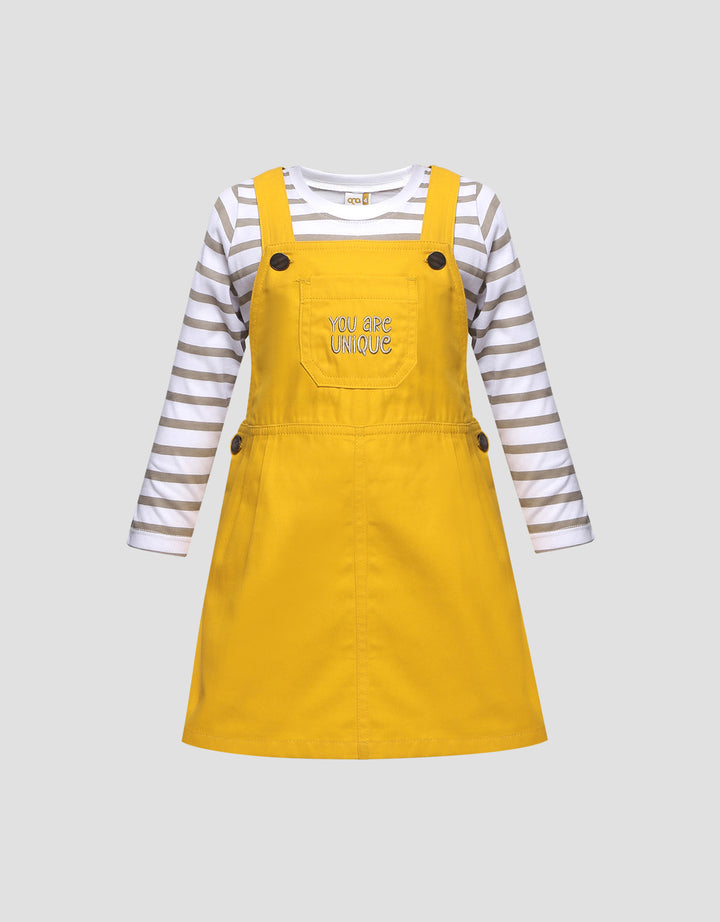 QNA Jaleela Overall Dress Pendek Bayi