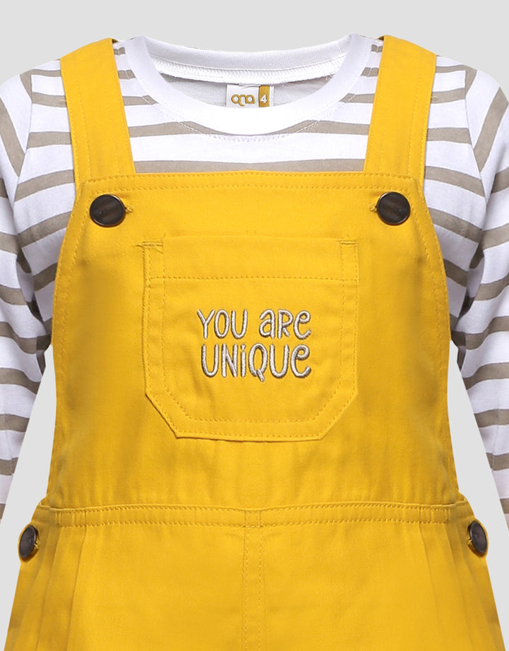 QNA Jaleela Overall Dress Pendek Bayi