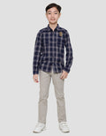 Cardinal Kids Boy Plaid Motif Kemeja Anak Laki-Laki