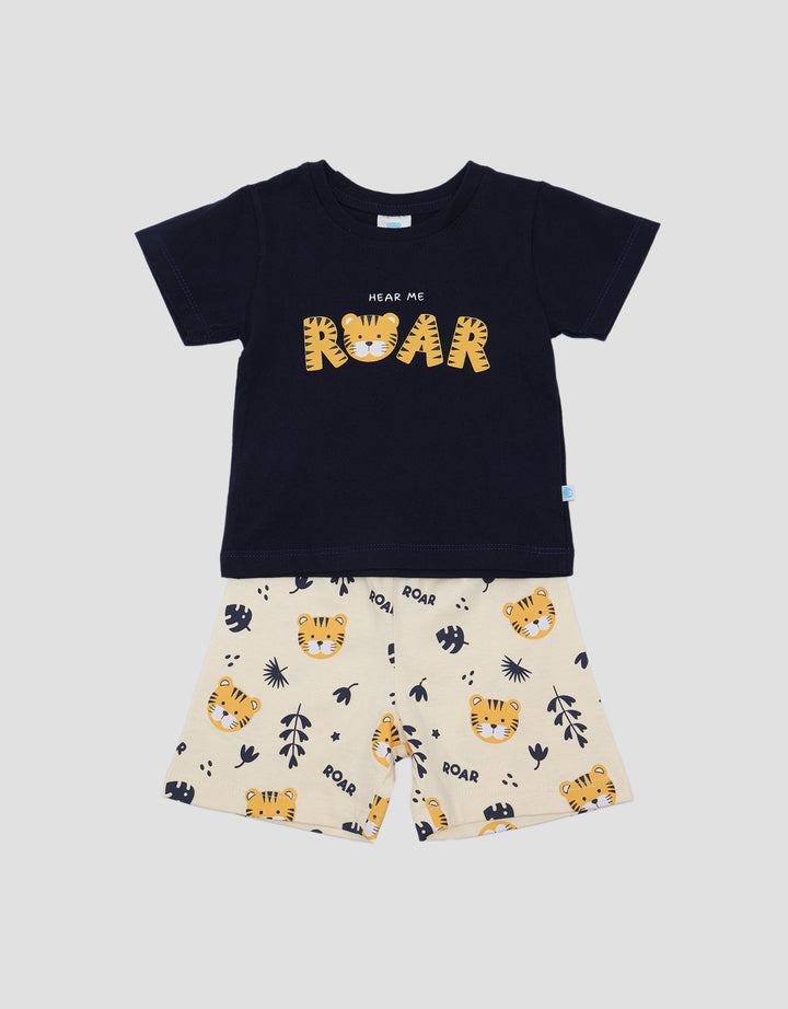 Pipiniko Jersey Hear Me Roar Baju Set Anak Laki-Laki