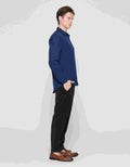 ZES Kemeja Lengan Panjang Pria Slim Fit LSSOL301