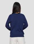 Connexion Vneck Plain Knit Women's Long Sleeve T-shirt