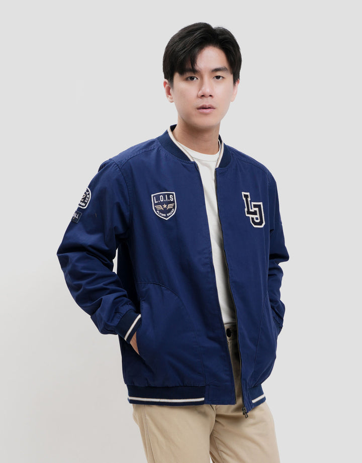 Lois Twill Zipper Jaket Pria