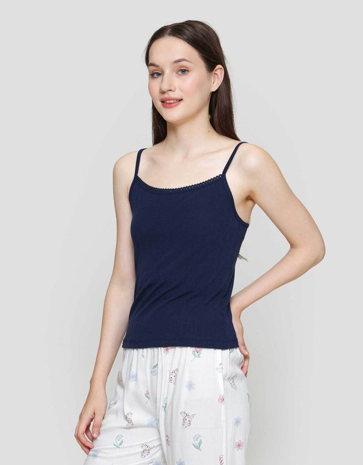 Nevada Rib Pointelle Kaos Tanktop Wanita