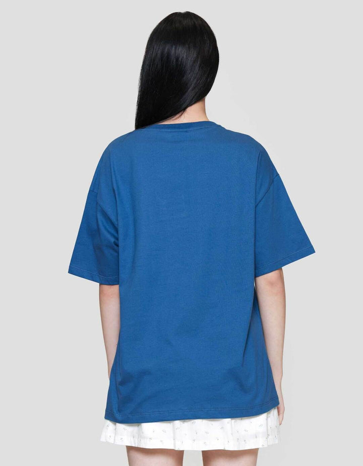 Disney Oversize Print Stitch Kaos Wanita