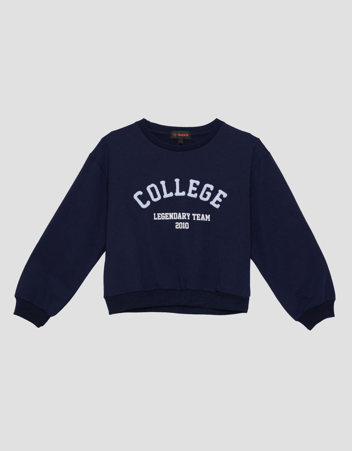 Nevada Legendary Team College Applique Sweater Anak Perempuan