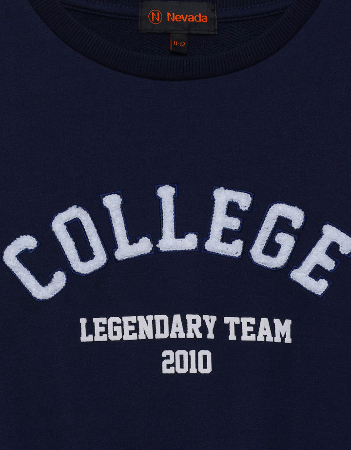 Nevada Legendary Team College Applique Sweater Anak Perempuan