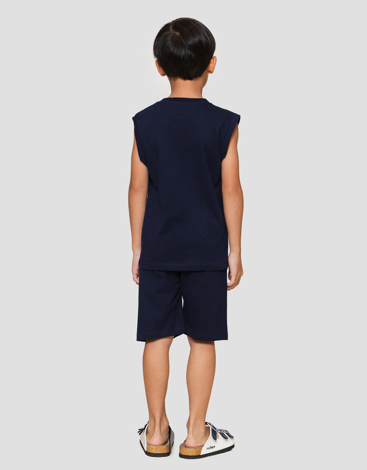 Little M Singlet Brooklyn Pakaian Setelan Anak Laki-laki