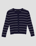 Connexion Stripe Tunlik Cardigan Wanita