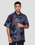Arjuna Weda Hem Reg Fit Parang Kembang Kemeja Batik Pria