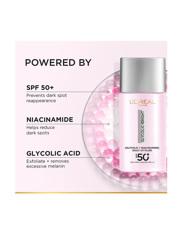 L'Oreal Paris Glycolic Bright Anti-Dark Spot Daily Uv Spf 50