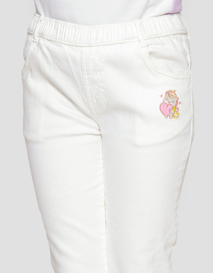 Little M Basic Bordir Celana Jegging Anak Perempuan
