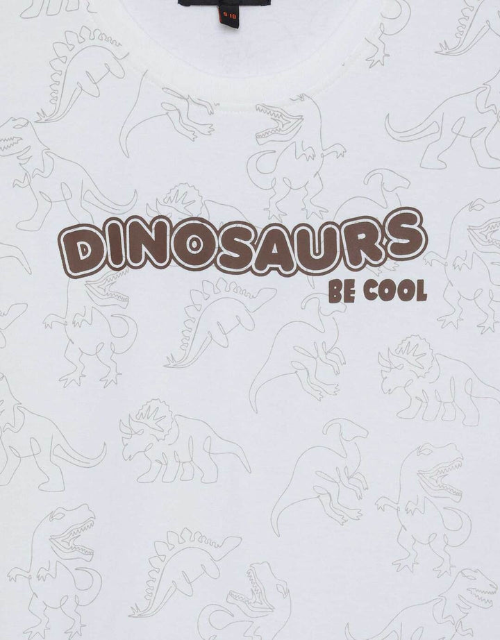 Nevada Full Print Dino Pakaian Setelan Anak Laki-laki