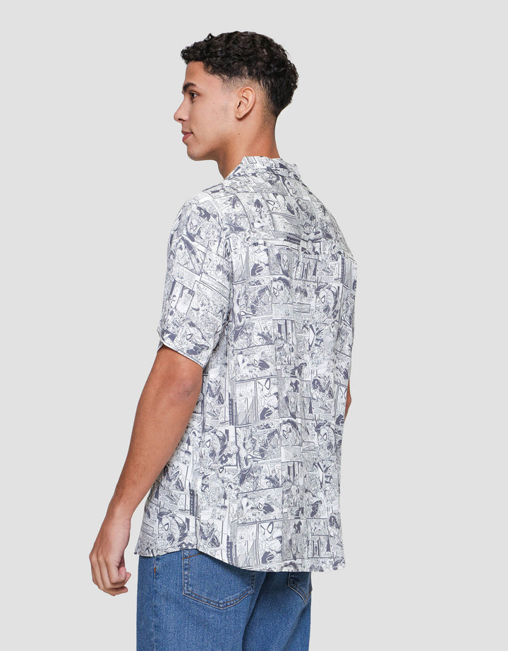 Marvel Cubanshirt Marvel Comic Kemeja Pria