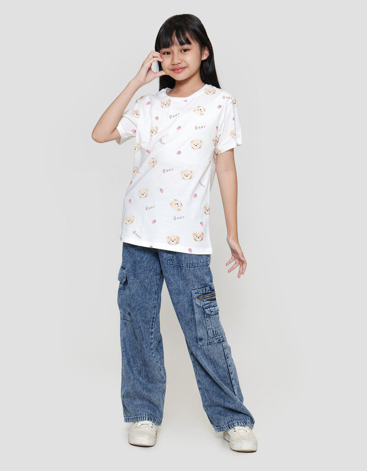 Nevada Bear Berry 1 Kaos Anak Perempuan