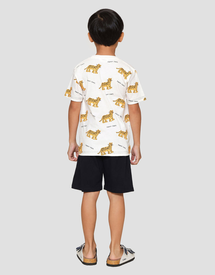 Little M Fullprint Leopard Pakaian Setelan Anak Laki-laki