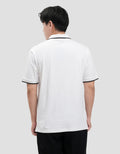Cole Fancy Solid Jersey Spandex Collar Lis Kaos Polo Pria