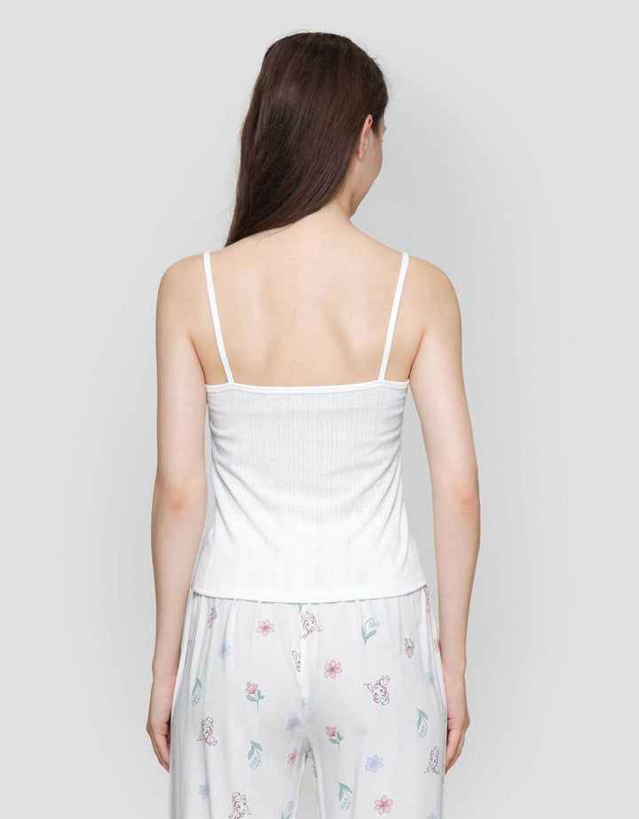 Nevada Rib Pointelle Kaos Tanktop Wanita