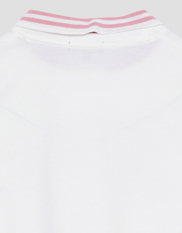 Nevada Chicago With Woven Pink Ribbon Sweater Anak Perempuan