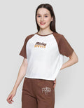 Disney Boxy Print Mickey Mouse Kaos Lengan Pendek Wanita