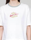 Disney Boxy Print Aliens  Kaos Lengan Pendek Wanita
