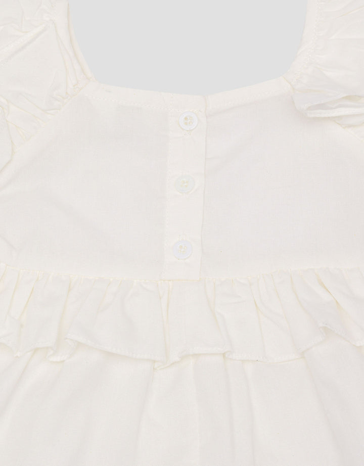 Little M Woven Sleeveless With Flower Setelan Bayi