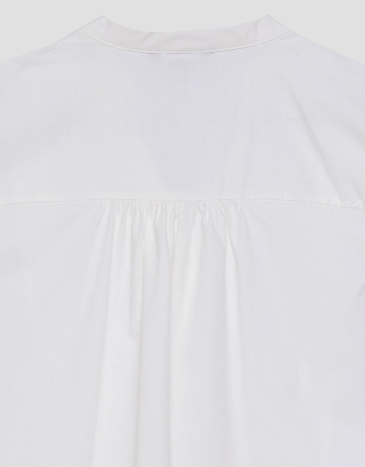 St. Yves Cotton With Lace Insert Blouse Wanita