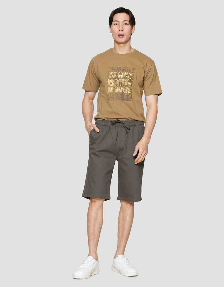 Nevada Woven Twill Texture Swss01 Men's Shorts