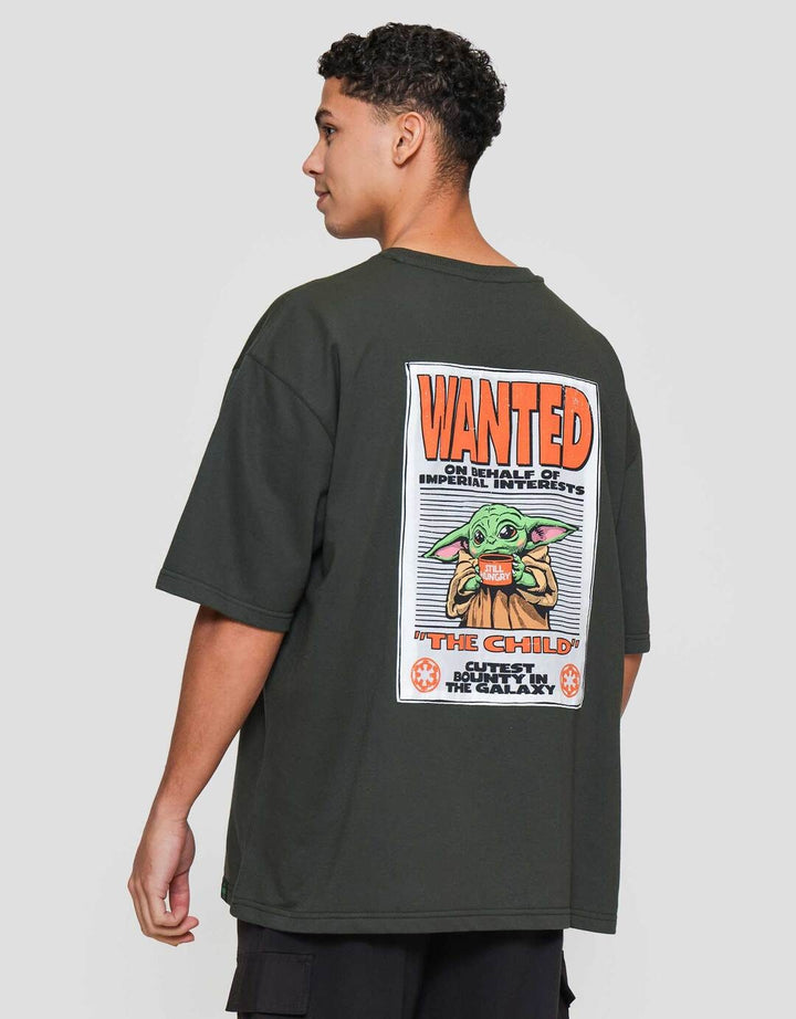 Star Wars Wanted Grogu With Patches Kaos Pria
