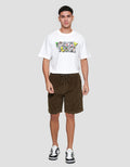 Nevada Woven Side Cargo Corduroy Celana Pendek Pria
