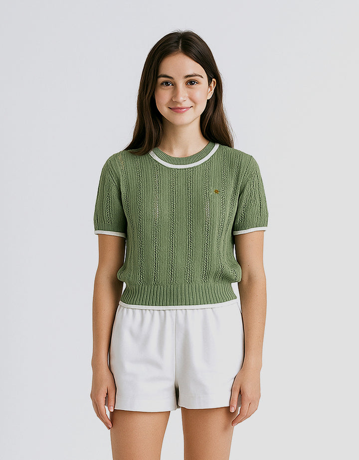 Triset Casual TM500070009 Collar Flat Kaos Wanita