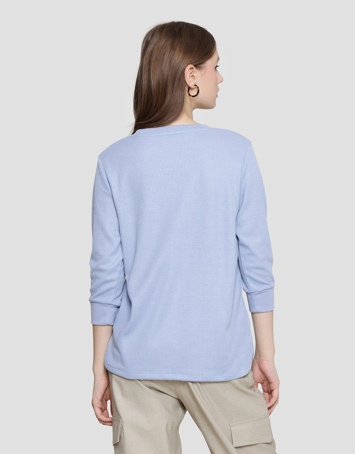 Connexion Waffle Plain Kaos Wanita