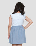 Little M Comby Chambray Midi Dress Anak Perempuan
