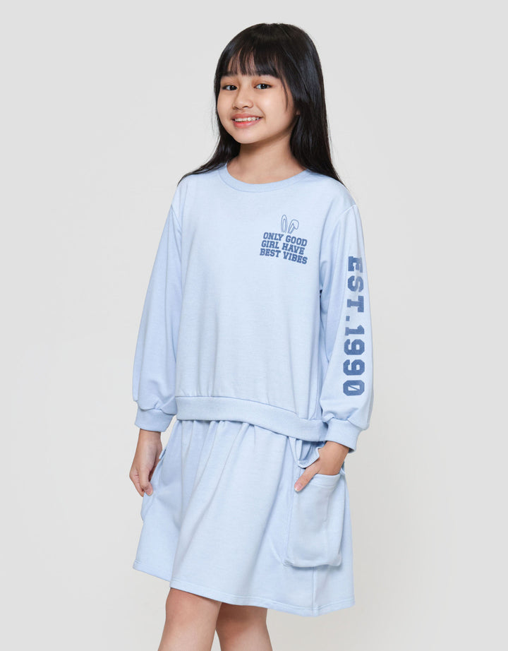 Nevada Side Pocket Midi Dress Anak Perempuan