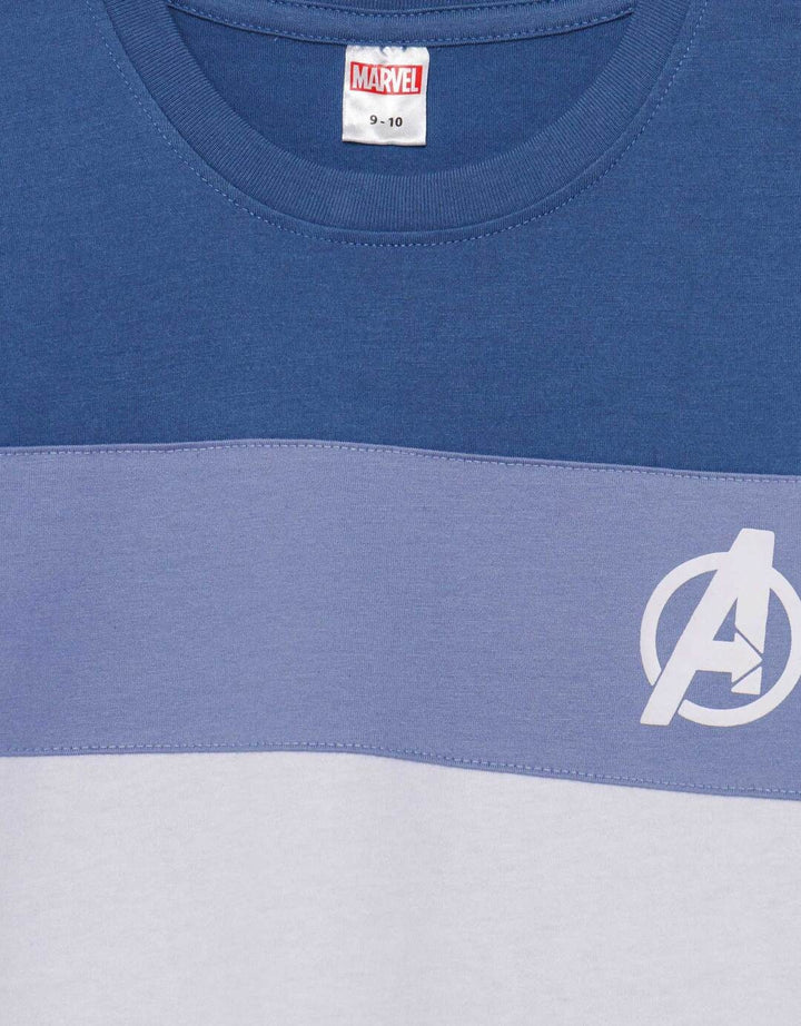Marvel Avenger Cut Sew Logo Emboss Kaos Anak Laki-laki