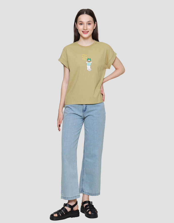 Suko Boxy Graphic Disney Kaos Wanita