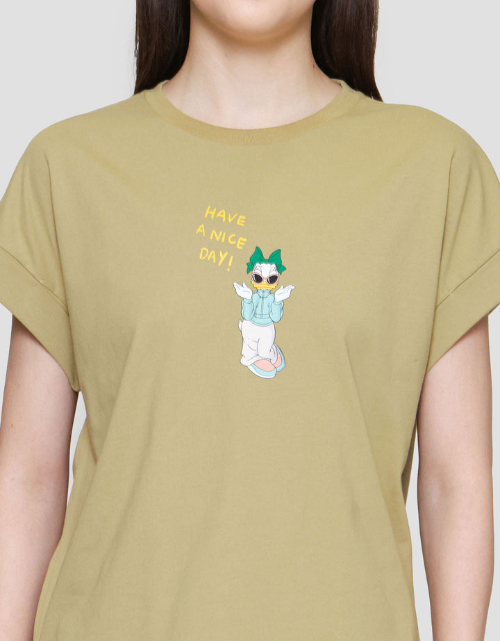 Suko Boxy Graphic Disney Kaos Wanita