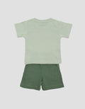 Little M Print Dino Pakaian Set Anak Bayi