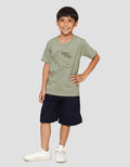 Little M Dino Mite Kaos Anak Laki-laki