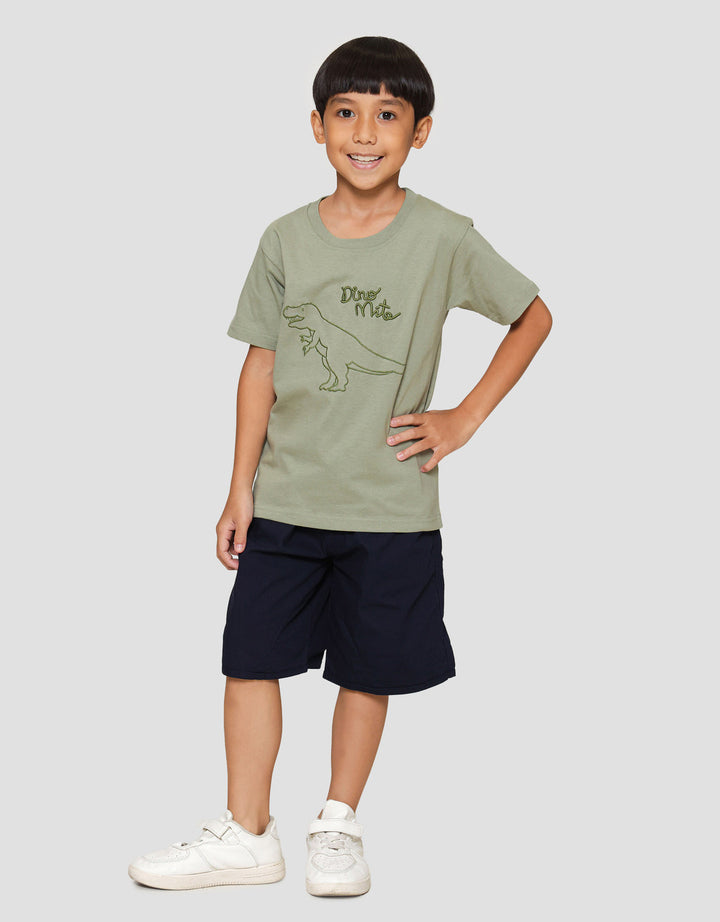 Little M Dino Mite Kaos Anak Laki-laki