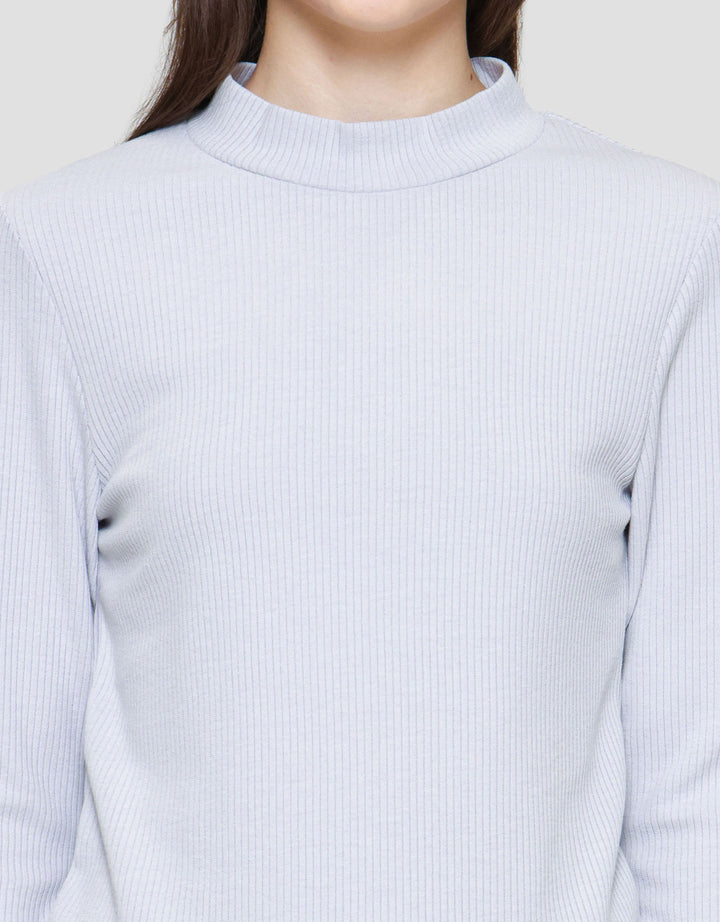 Suko Rib Long Sleeve Kaos Lengan Panjang Wanita