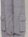 Nevada Denim Pocket Flip Cargo Washing Celana Panjang Anak Perempuan