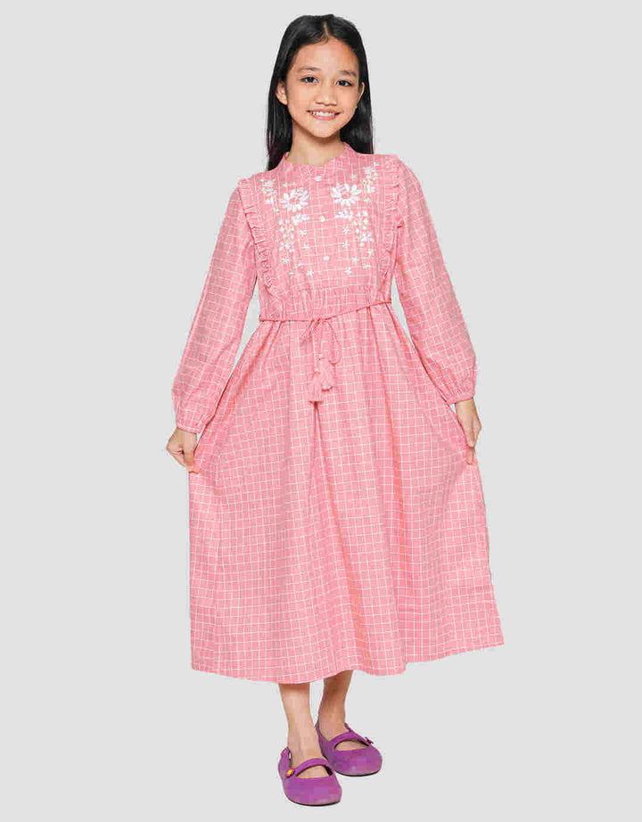 Nevada Chest Flower Maxi Dress Anak Perempuan